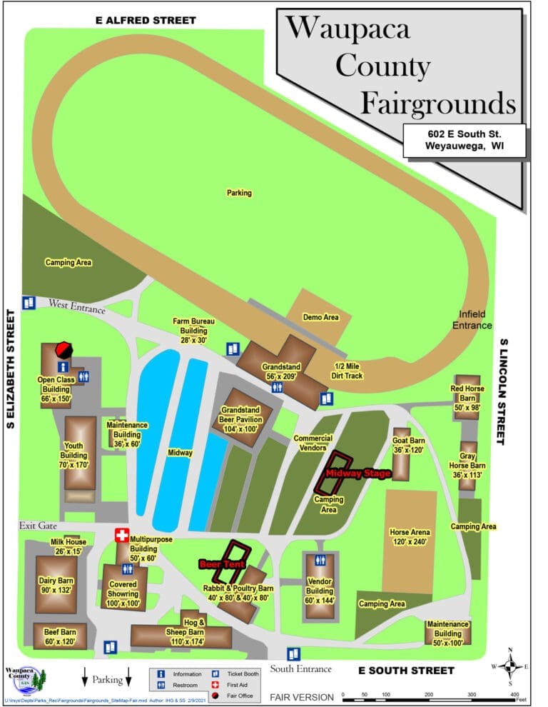 Fair Map Waupaca County Fair Aug 2125, 2024
